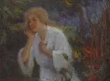 Plinio Nomellini, Figura femminile in giardino