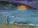 Plinio Nomellini, Spiaggia all'Isola d'Elba