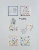In vitro by Luca Alinari, mixed media on canvas, offered Dec 2015