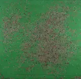 Coriandoli by Tano Festa, 1984, acrylic and coriandoli on canvas, offered Dec 2015