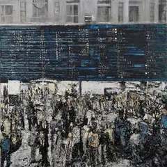 Piazza affari by Massimo Giannoni, 2003, offered Dec 2015