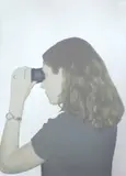 Michelangelo Pistoletto, Donna con binocolo