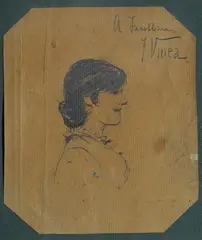 Profilo di giovinetta by Francesco Vinea, offered Nov 2015