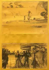 Charles Fouqueray, La prima guerra mondiale, Cinque disegni firmati