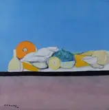 Giuseppe Cesetti, Natura morta con zucca
