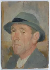 Ritratto di Mario by Virgilio Carmignani, 1936, Sigla in basso a destra. Sul verso firma, offered Jul 2015