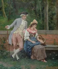 Federico Andreotti, Corteggiamento