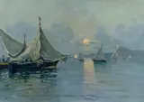 Nicolas De Corsi, Barche al tramonto