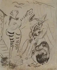 Saltimbanchi by Virgilio Carmignani, offered Jul 2015