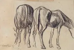 Studio di cavalli by Mario Bandini, 1943, offered Jul 2015