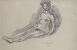 Mino Maccari, Nudo disteso