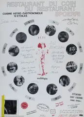 Soire noire by Daniel Spoerri, 1945, offered Jul 2015