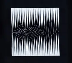 Alberto Biasi, Politipo, 1969, Sul verso: firma
