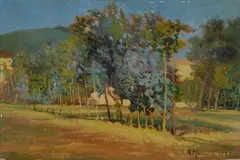 Vigneto by Romano Morando, 1954, offered Jul 2015