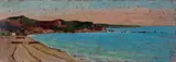 Giovanni Bartolena, Marina (fronte e retro), oil on cardboard