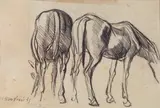 Mario Bandini, Studio di cavalli, 1943