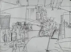 Subway by Valerio Adami, 1961, offered Jul 2015