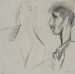 Due figure by Mario Sironi, offered Jul 2015