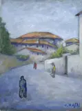 Ottone Rosai, Piccolo paese, 1952