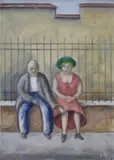 Ottone Rosai, Gli sposi, 1956