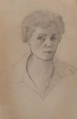 Autoritratto by Fillide Levasti, pencil on paper, offered Jul 2015