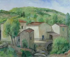 Paesaggio con case by Silvio Pucci, offered Jul 2015