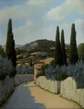 Giacomo Delcroix, Strada di campagna con figura