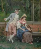 Federico Andreotti, Corteggiamento
