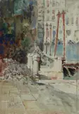 Alessandro Catalani, Veduta veneziana con bambino