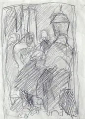 Figure by Renato Natali, Siglato in basso a sinistra., offered Jul 2015