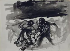 Rissa by Ugo Attardi, 1952, offered Jul 2015