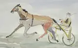 Innocenzo Vigoroso, Cavallo al trotto, 1982