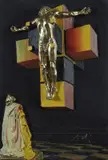 Salvador Dalí, Crocifissione, Multiplo in metallo dipinto