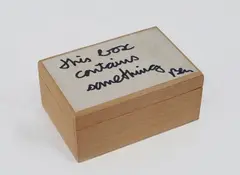 This box contains something by Ben Vautier, offered May 2015