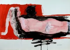 Nudo disteso by Bruno Cassinari, 1984, offered May 2015