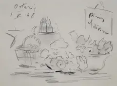 Filippo de Pisis, Natura morta, 1948, In alto a sinistra:"I