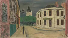Werner Heldt, Vorortstraße, 1930, Öl auf Leinwand