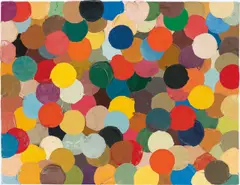 Bernard Frize, Suite Segond 15 No. 1, 1980, Alkyd-Urethan-Lack auf Leinwand