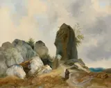 Carl Blechen, Eremit in Felslandschaft