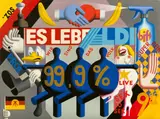 Hans Ticha, Es wächst zusammen, 1991, Öl auf Leinwand