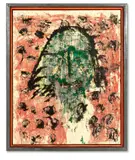 Markus Lüpertz, Männer ohne Frauen, Parsifal, Um 1995, Öl und Tempera auf Nessel, im Künstlerrahmen aus Holz und Blei