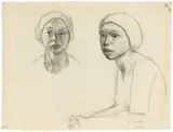 Käthe Kollwitz, Lotte, 1928, Kohle auf Ingres-Bütten