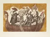 Adolf Born, Gondola, Around 1988, etching, paper
