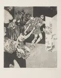 Albín Brunovský, Joseph and Potiphar's Wife, 1967, etching, paper