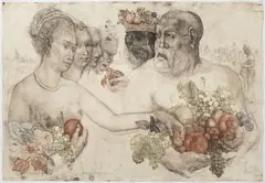 Jiří Anderle, Carpe Diem, Carpe Noctem, 1984, coloured etching, paper