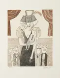 Adolf Born, Well-Behaved Tomcats, 2003, etching, paper