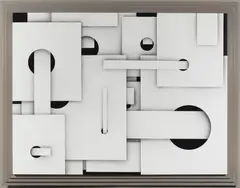 Jan Kaláb, White Infinity, 2015, acrylic on canvas