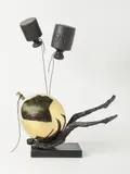 Petr Holeček, Light Weight, 2023, bronze, chromed
