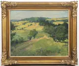 Jindřich Fürst, Path on a Hill, First half of 20th century, oil on cardboard