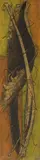 William Brice, Wired Fronds, 1948, Oil on panel